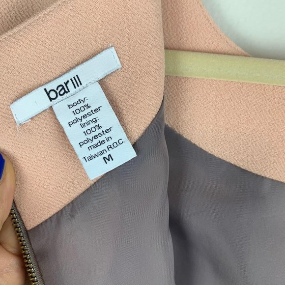 BAR III Two-Tone Sleeveless Sheath Dress w/Pockets Sz M - Picture 7 of 7